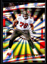 2022 Panini Prestige #279 Tristan Wirfs Xtra Points Sunburst Buccaneers