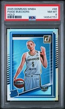 2025 PANINI DONRUSS WNBA HOLO #86 PAIGE BUECKERS ROOKIE RC PSA 8