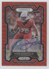 2023 Panini Prizm Rookies Red Wave 17/149 Paris Johnson Jr #304 Auto 0us8