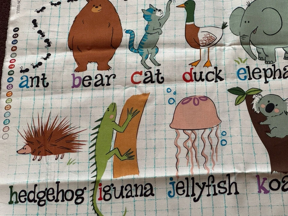 2013 Rare! Alexander henry” ABC With Me” OOP ( 1 .1/2 Yards/44’ Wide) - Image 4 of 4