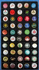 50 Used Foreign Non-US Beer Soda Bottle Caps Crowns Chapas Kronkorken 0011