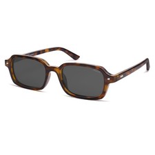 SOJOS Trendy Rectangle Polarized Sunglasses Medium, Brown Tortoise Grey