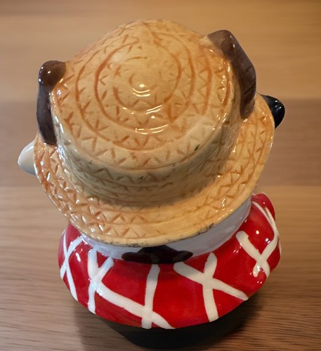 Vintage Ceramic Holstein Cow Cookie Jar 10” Tall Preowned No Cracks Or Chips - Picture 7 of 7