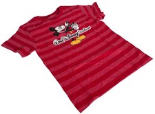 Disney Boys Mickey Mouse Walt Disney Studios Red Short Sleeve Shirt Size Medium