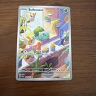 Pokémon TCG Bulbasaur Stellar Crown Illustration Card 143/142 Crease On Front