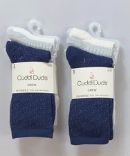 Women's Cuddl Duds 2 Packs of 3 Crew Socks YOU GET BOTH PACKS Size 4-10