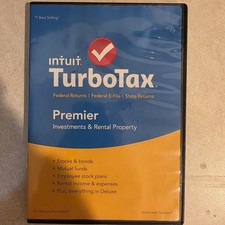 TurboTax Premier Federal State Investments Rental Property PC/Mac DVD