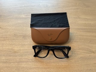 Ray Ban Meta Wayfarer Smart Glasses Shiny Black Frame/ Clear Lenses