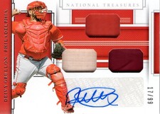 2020 National Treasures Game Gear Triple Material Sig Deivy Grullon Auto/99 BB