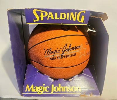 VTG NOS Spalding MAGIC JOHNSON NBA Superstar Basketball In Original Box 1988