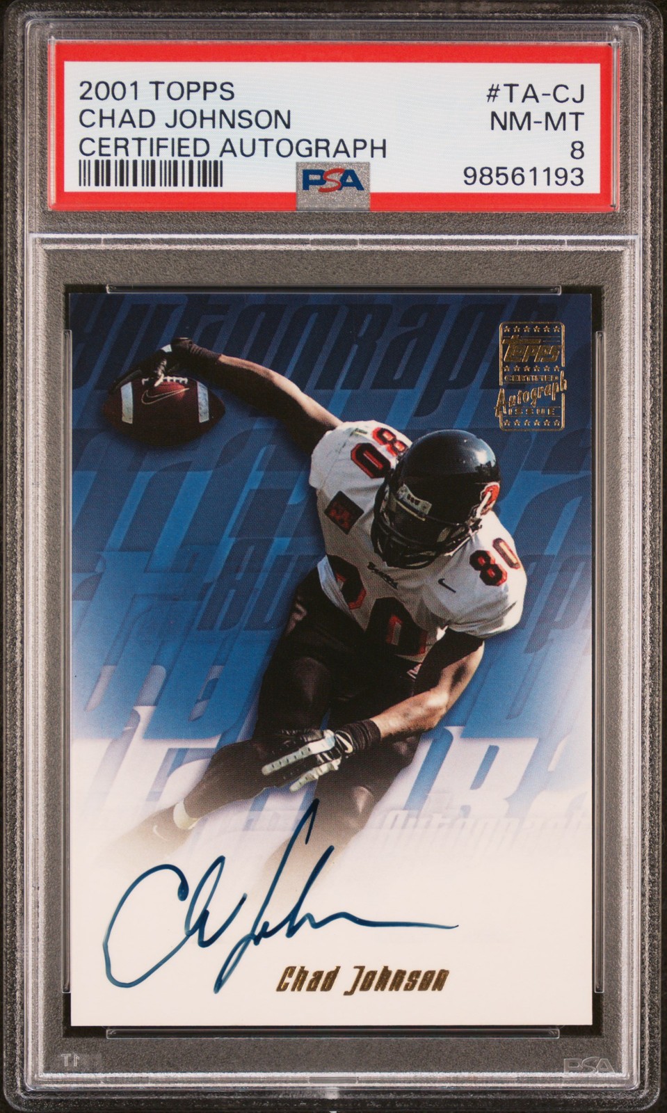 Chad Johnson Topps Certified Autograph #TACJ Certified Autograph