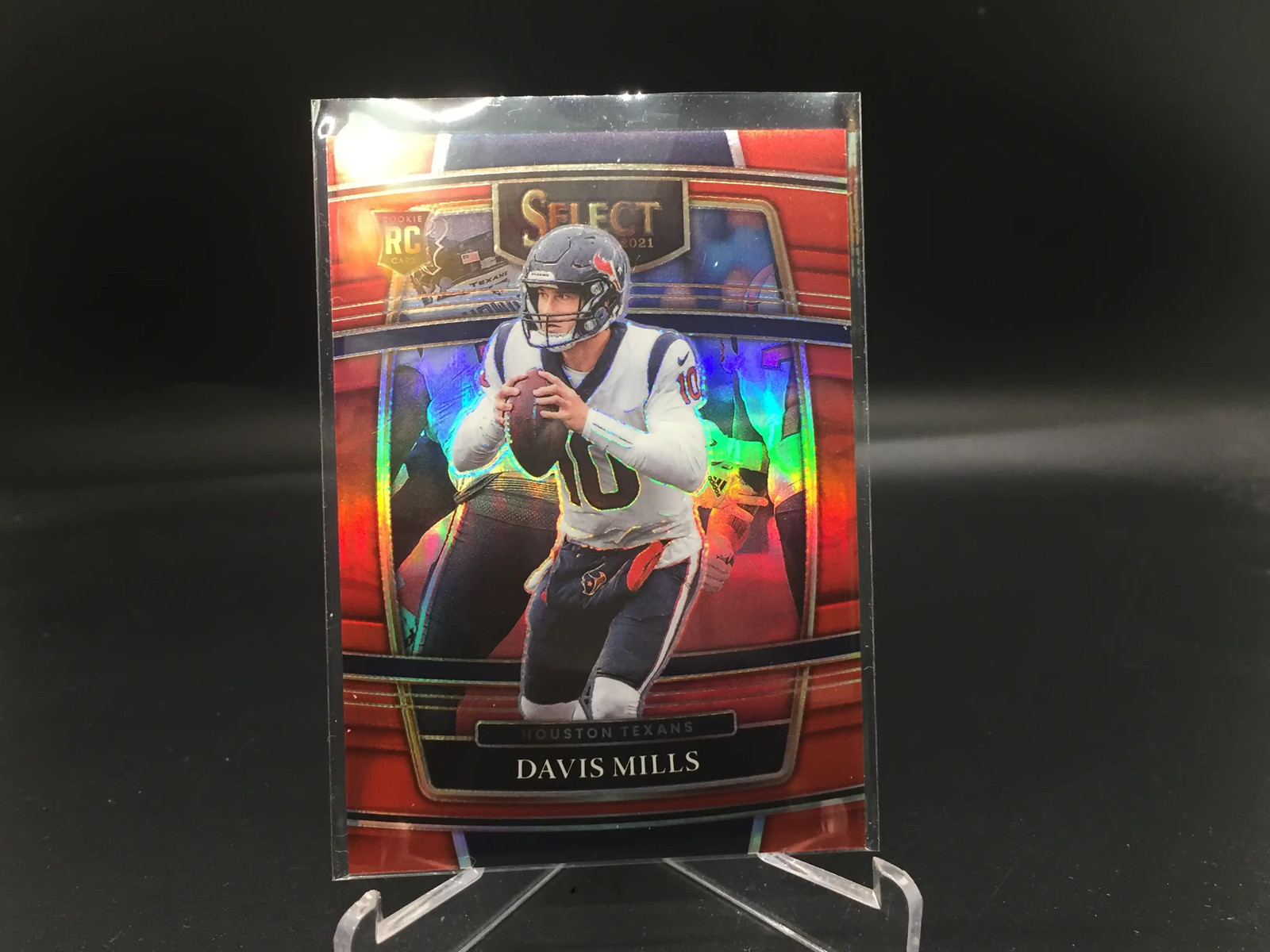 Davis Mills 2021 Select Red Prizm #65 /99 Stanford Texans RC Rookie