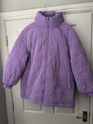 Calliope Schal Mantel XS/S wattiert Lavendel gesteppt Kapuze neu mit Etikett UVP 79,99 