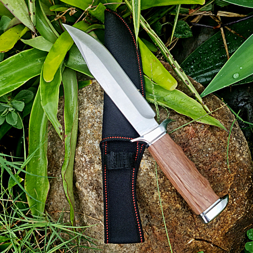 COLUMBIA Fixed Blade Knife Large Bowie Military Camping Hunting