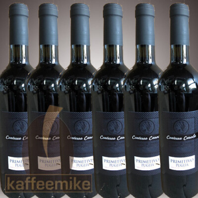 Contessa Carola ''PRIMITIVO DI Puglia'' DOC 6 x 0,75l Trocken 14% vol.