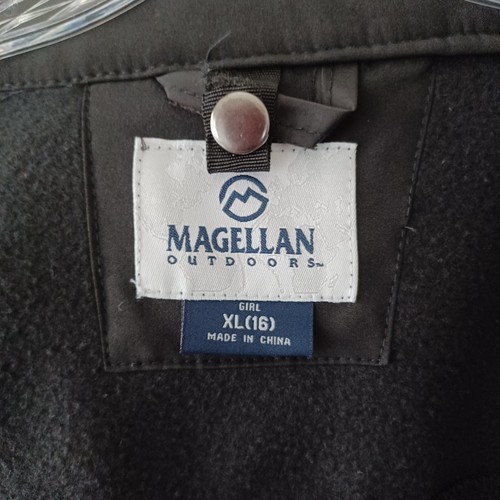 Magellan Jacket Girls Youth XL (16) Black Full Zip Long Sleeve Outdoor Jacket - Picture 3 of 16