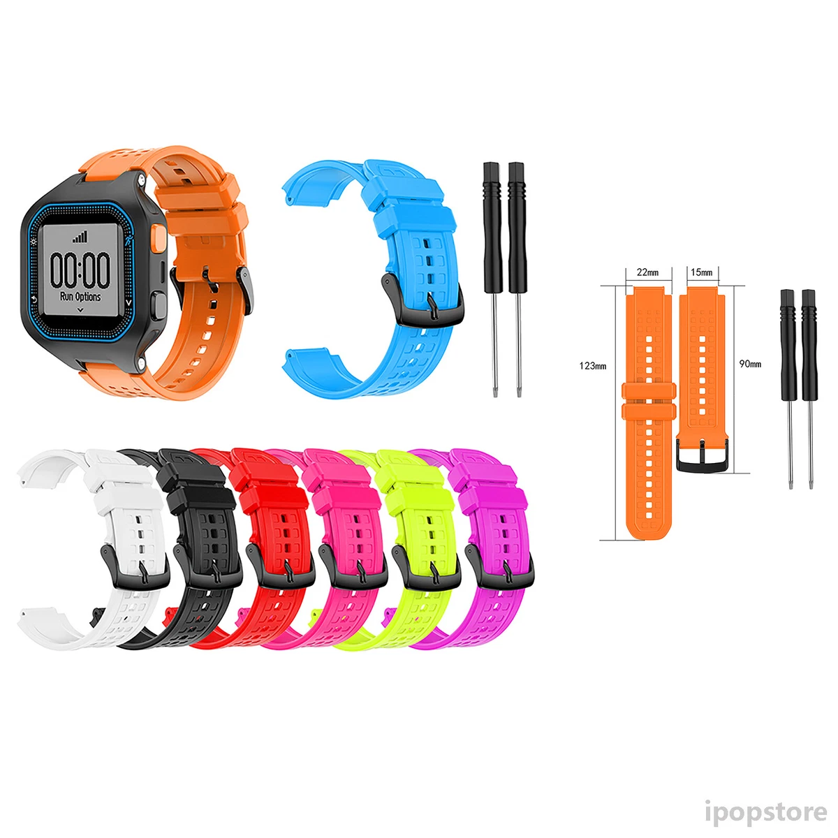 NEW Watch Band Wristwatch L Size Band Strap for Garmin Forerunner
