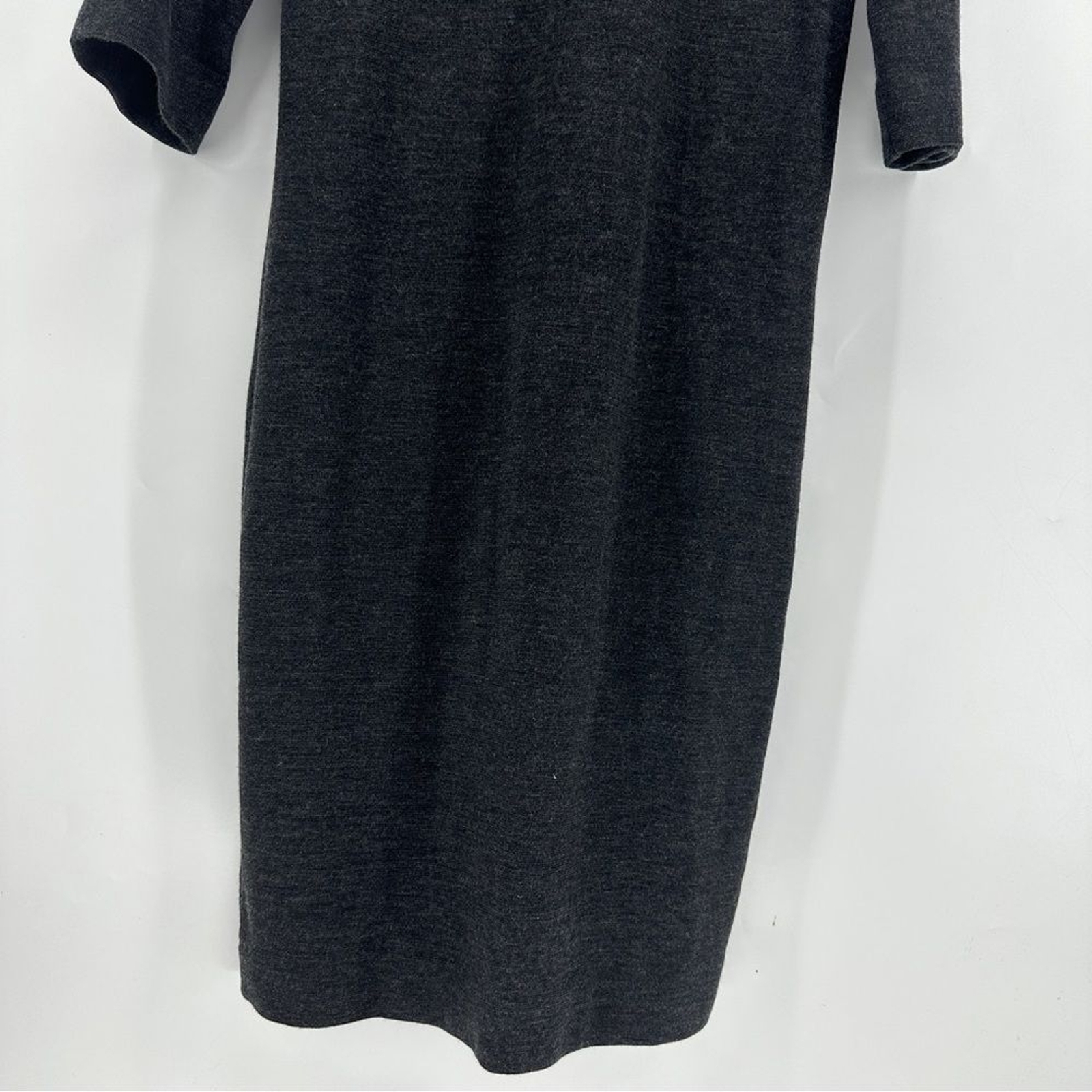 Cos 100% Wool Concealed Button Down Collared Knee… - image 7