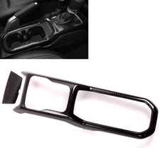 Gear Shift Panel Frame Cover Carbon Fiber Trim Fits 18-24 Wrangler Gladiator JL
