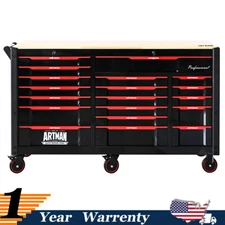 Automobile Repair Heavy-duty Tool Cart w/ 19 Drawers Mobile Storage Tool Cabinet