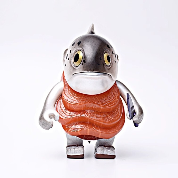 MAME MOYASHI Maguro Senpai Salmon Instinctoy Figure toy H14CM | eBay