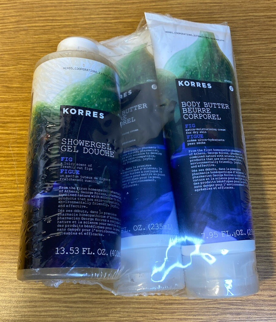Korres Fig Shower Gel & 2 Fig Body Butters “Rare New Sealed” eBay