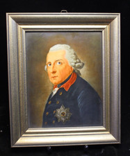 Porzellan Bild Rosenthal Friedrich der Gro&szlig;e v Pressen Anton Graff 26x31cm 30erJ