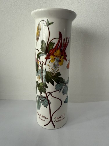 Portmeirion Botanic Garden - Serifenvase - Aqueliegia & Schmetterlinge - 17 cm