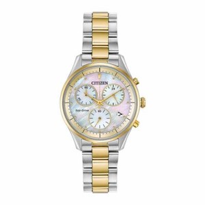 Citizen Eco-Drive Women's Chronograph Mother of Pearl Dial 32mm Watch FB1444-56D - Click1Get2 Deals&set=par&price_min=200&sale=mega Discount&set=par&discount=60 Or More&sale=mega Discount