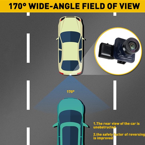 Rear View Backup Reverse Parking Camera For 2013-2016 Lincoln MKZ DP5Z19G490A - Picture 8 of 12