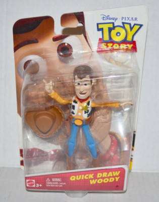 Disney Pixar Toy Story Quick Draw Sheriff Woody 4'' Action Figure Doll Toy DMD53