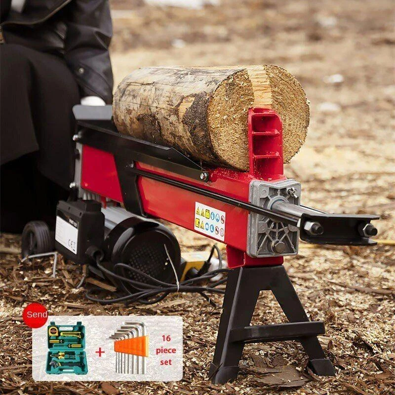Electric Hydraulic Wood Splitter Firewood Machine Household Wood Splitting  | eBay