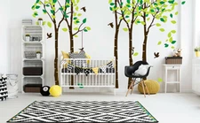 Cartoon Large Tree Wall Sticker 180 x 264cm/70.9 x103.9 (New - Factory Sealed)