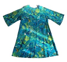 Vtg 60's The Carib St. Thomas Virgin Islands Patterned Dress Size L