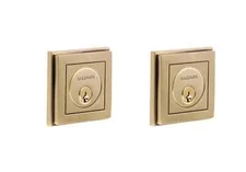 NEW Baldwin Deadbolt Hollywood Hills Vintage Brass Double Cylinder Kit 8261.033