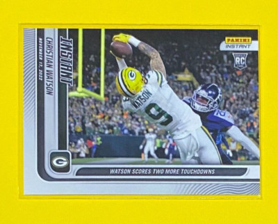 2022 Panini Instant Christian Watson ROOKIE CARD 1/458 SP Packers #110 RC  