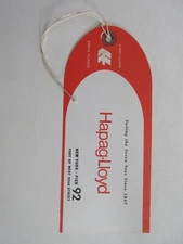 Hapag-Lloyd First Class Stateroom baggage tag NOS lot of 2