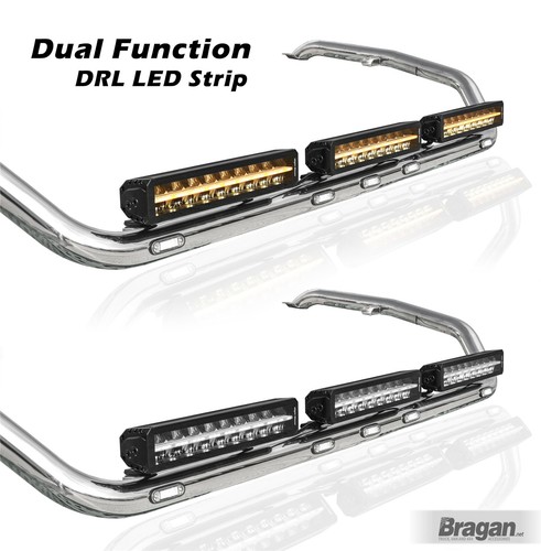 Roof Light Bar + Flush LED + Night Blazer Dual Row LED Bars For Mercedes Atego - Picture 4 of 12