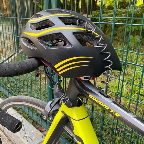 Casco de acero para bicicleta West BIKING bloqueo antirrobo de 4 dígitos contraseña mini bloqueo de 1,5 m - Imagen 12 de 15
