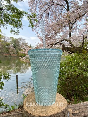 starbucks blue studded tumbler