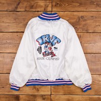 Vintage Chicago Shirt & Lettering Varsity Jacket 3XL 90s Bomber Raglan Satin