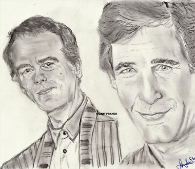Quantum Leap Original Bleistift A4 Portrait Zeichnung