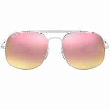 Occhiali da sole uomo Ray-Ban con lenti rosa sfumate/specchiate RB3561 003/70 57