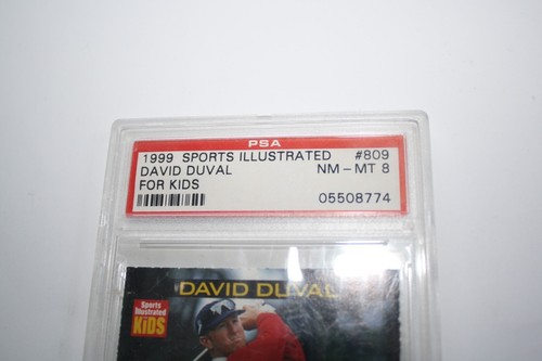 1999 DAVID DUVAL SPORTS ILLUSTRATED FOR KIDS 809 PSA GRADE 8 GOLF - Picture 3 of 3