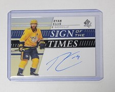 2019-20 SP Authentic Sign of the Times RYAN ELLIS Auto #SOTT-RE
