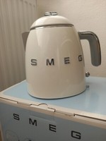 Smeg Retro 50's Style 0.8L Mini Kettle Stainless Steel Paint White Fast Boil