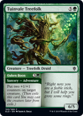 Tuinvale Treefolk // Oaken Boon - Foil x1 - Throne of Eldraine - NM-Mint, Englis