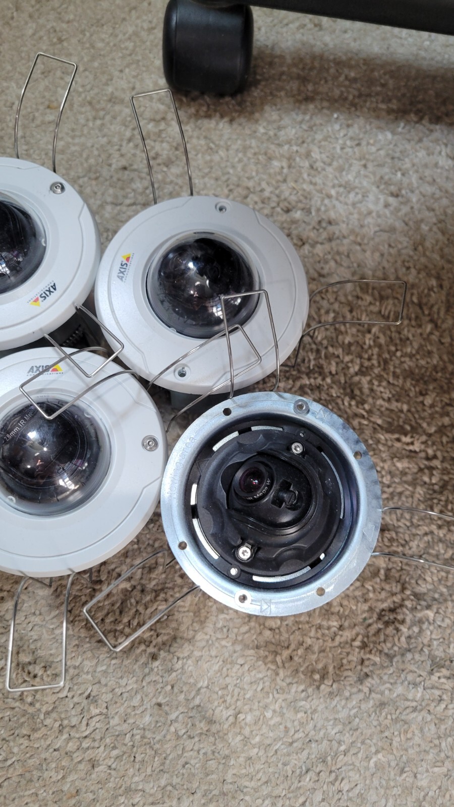 Lot of 7 Axis Communication IP Security Cameras - Untested