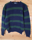 VTG Polo Ralph Lauren Pullover Knit Sweater Sweatshirt Crewneck (L) 90s Striped