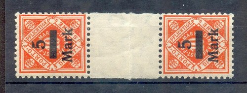 Württemberg 159ZS INTERMEDIATE BRIDGE ** MNH MINT NEVER HINGED (74982